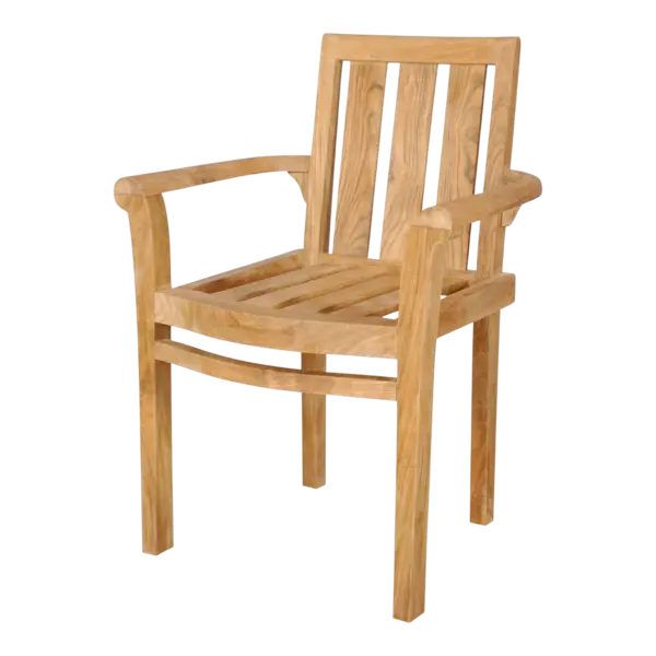 Anderson Teak - Classic Stackable Armchair (Fully Built & 4 pcs in a box)