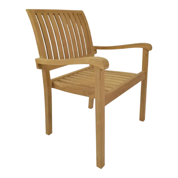 Anderson Teak - Aspen Stackable Armchair (Fully Built & 4 pcs in a box)