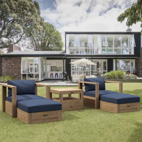 Anderson Teak - Copacabana 5 pieces Modular Deep Seating Set