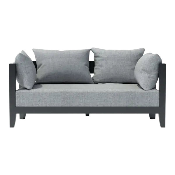 Anderson Teak - Coronado Deep Seating Aluminum Loveseat