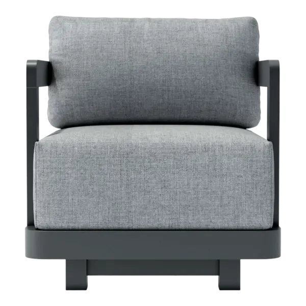 Anderson Teak - Granada Deep Seating Aluminum Swivel Armchair