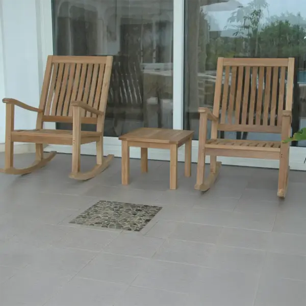 Anderson Teak - Del-Amo Bahama 3-Pieces Set with Square Side Table