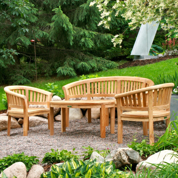 Anderson Teak - Curve 4-Pieces Conversation Set