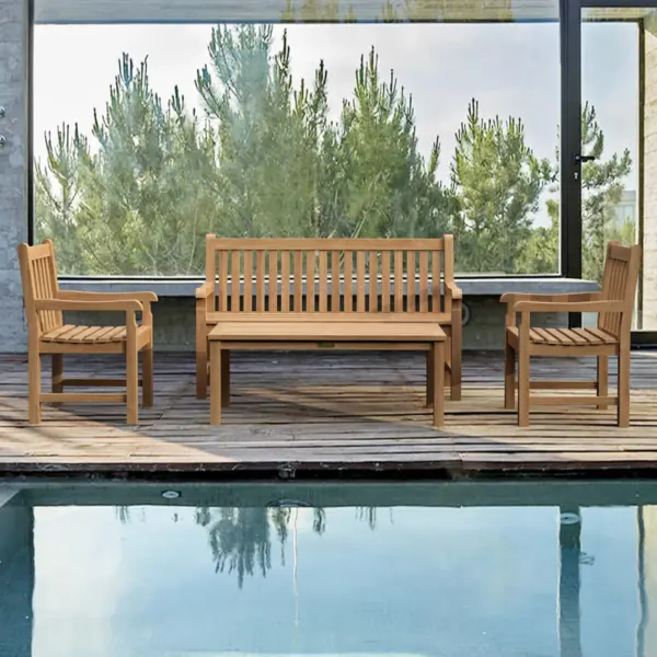 Anderson Teak - Classic 3-Seater 4-Pieces Conversation Set