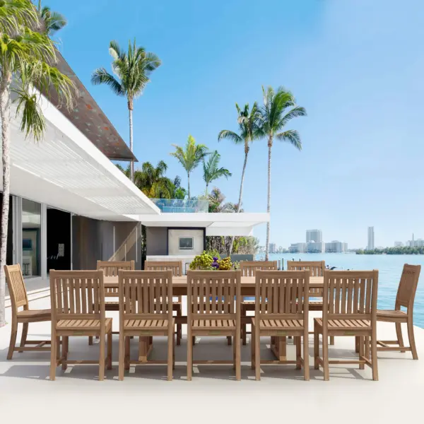 Anderson Teak - Sahara Rialto 13-Pieces Rectangular Dining Set