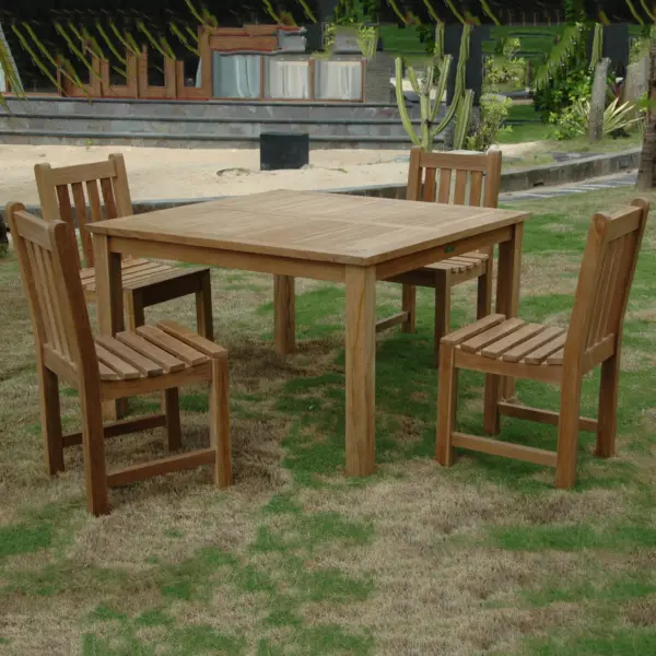 Anderson Teak - Windsor Classic Side Chair 5-Pieces Dining Table Set