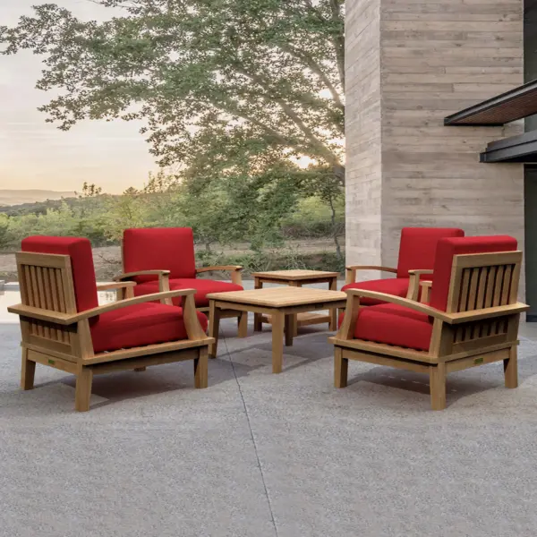 Anderson Teak - Brianna Bahama 6-Pieces Deep Seating Armchair Set