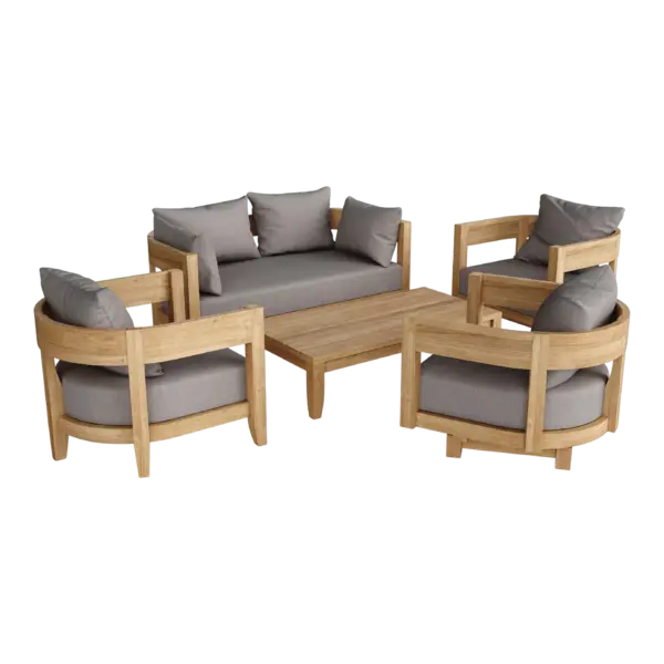 Anderson Teak - Coronado 5 Pieces Deep Seating Set