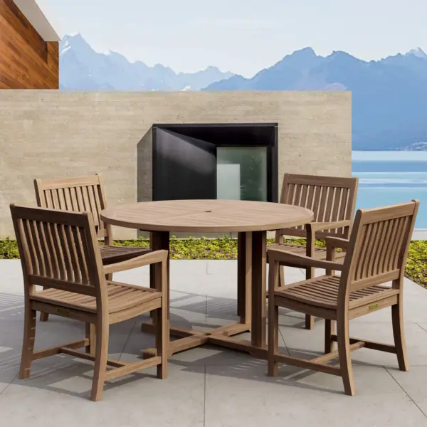Anderson Teak - Tosca Rialto Armchair 5-Pieces Dining Set