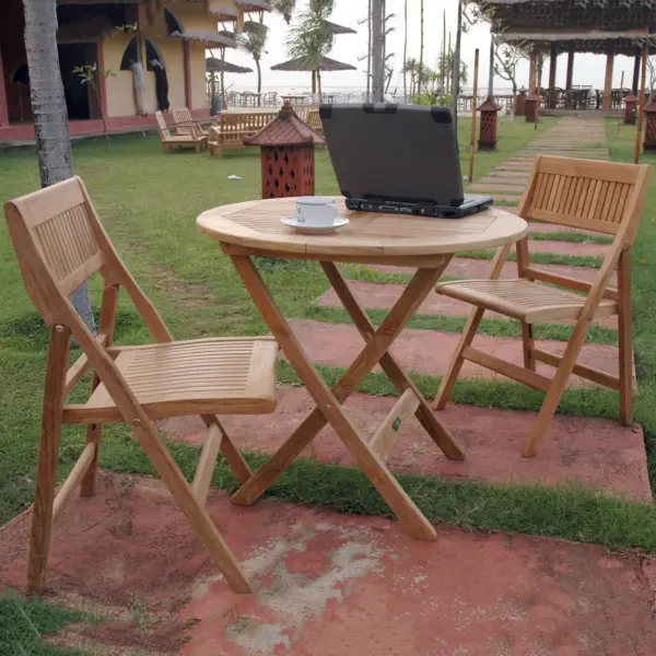 Anderson Teak - Windsor 3-pieces Round Bistro Set