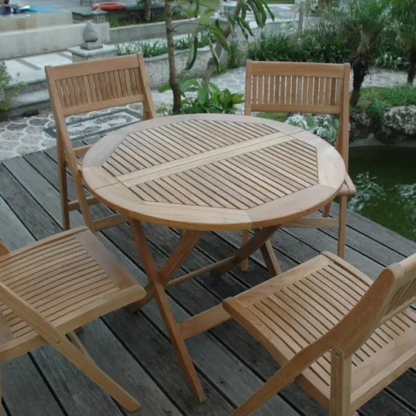Anderson Teak - Windsor 5-pieces Round Bistro Set