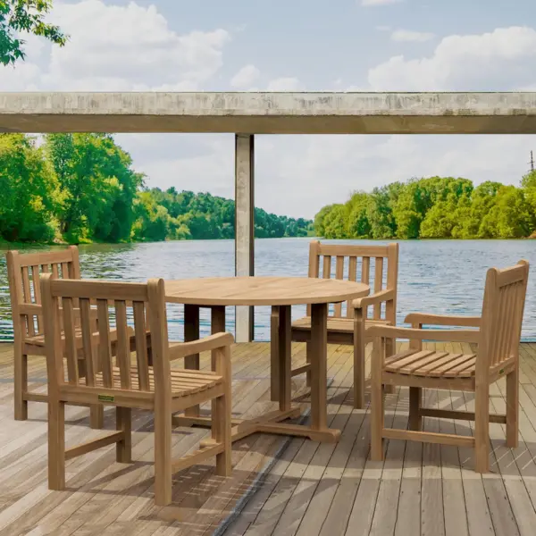Anderson Teak - Tosca Classic Armchair 5-Pieces Dining Set