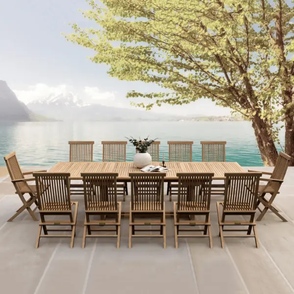 Anderson Teak - Valencia Classic 13-Pieces Dining Set