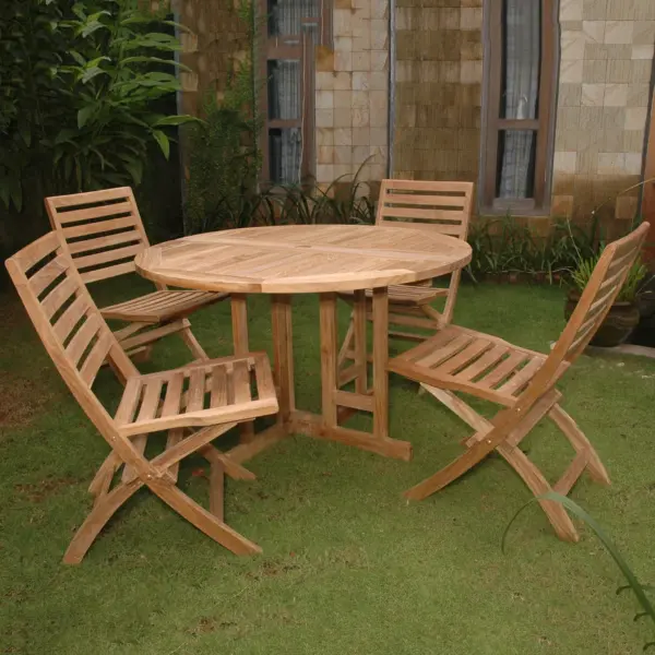Anderson Teak - Andrew Butterfly Folding 5-pieces Dining Set