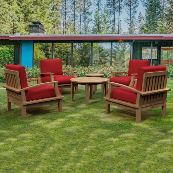 Anderson Teak - Brianna 6-Pieces Deep Seating Armchair Set