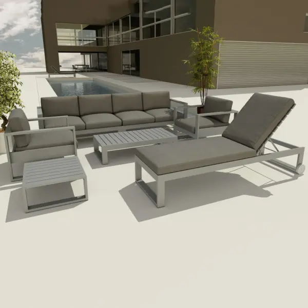 Anderson Teak - Lucca sun lounger 7-pieces set