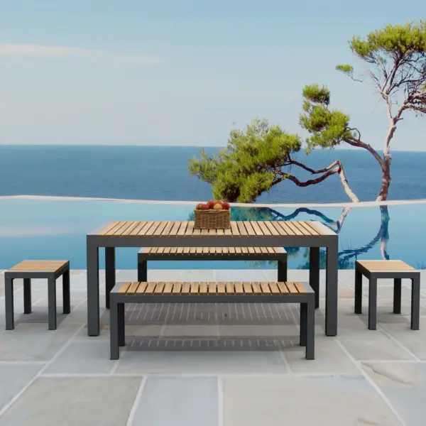 Anderson Teak - Seville 5- Pieces Rectangular Dining Set