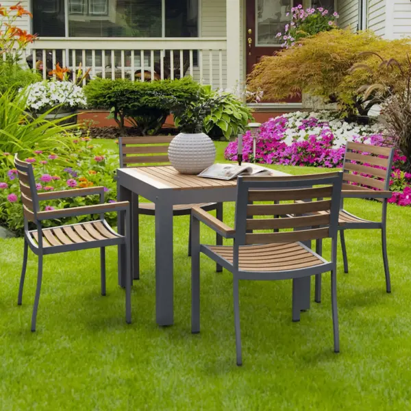 Anderson Teak - Seville 5-Pieces Square Dining Set