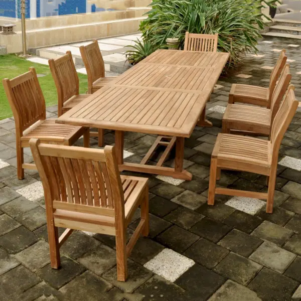 Anderson Teak - Bahama Sahara 9-Pieces 10' Rectangular Dining Set