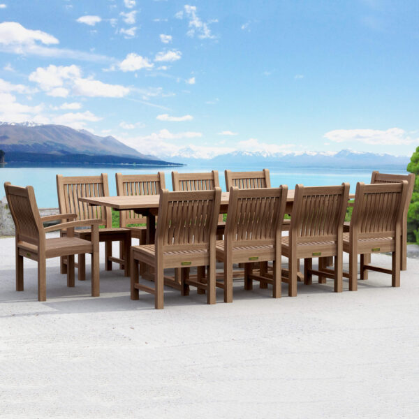Anderson Teak - Bahama Sahara 11-Pieces 8' Rectangular Dining Set
