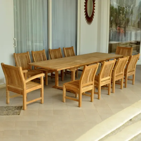 Anderson Teak - Bahama Sahara 11-Pieces 10' Rectangular Dining Set