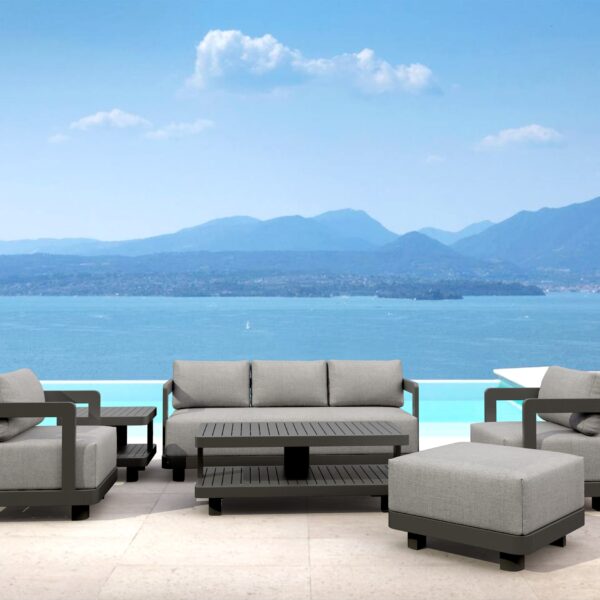 Anderson Teak - SET-901-AL 6-pc Granada Aluminum Deep Seating