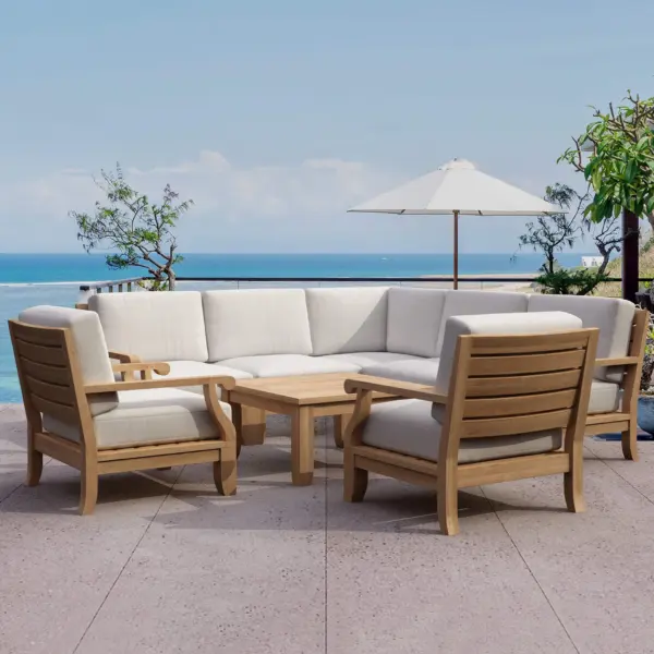 Anderson Teak - Riviera Luxe 8-Pieces Modular Set