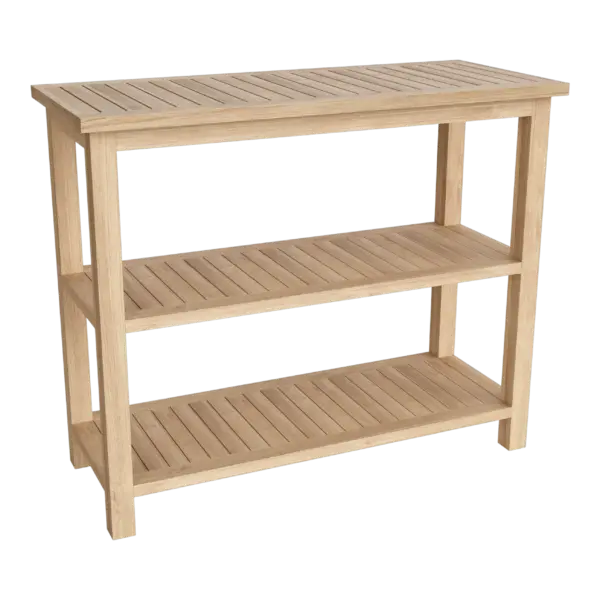Anderson Teak - Towel Console w/ 2 Shelves Table
