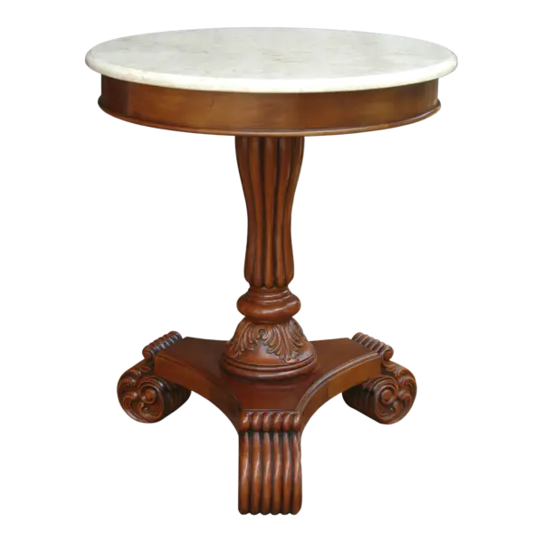 Anderson Teak - Bella Side Table w/ Marble Top