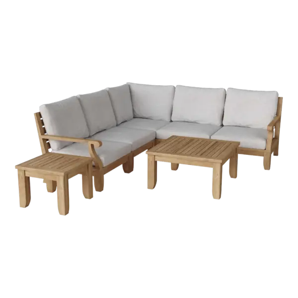 Anderson Teak - Riviera Luxe 7-Pieces Modular Set with Square Tables