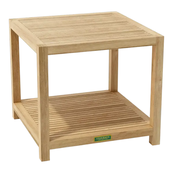 Anderson Teak - Glenmore 22" Side Table w/ 1-Tier