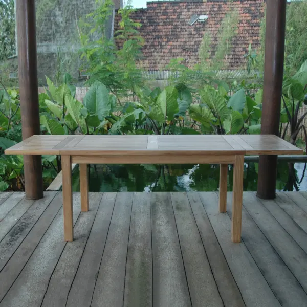 Anderson Teak - Bahama 95" Rectangular Table w/ Double Leaf Extensions