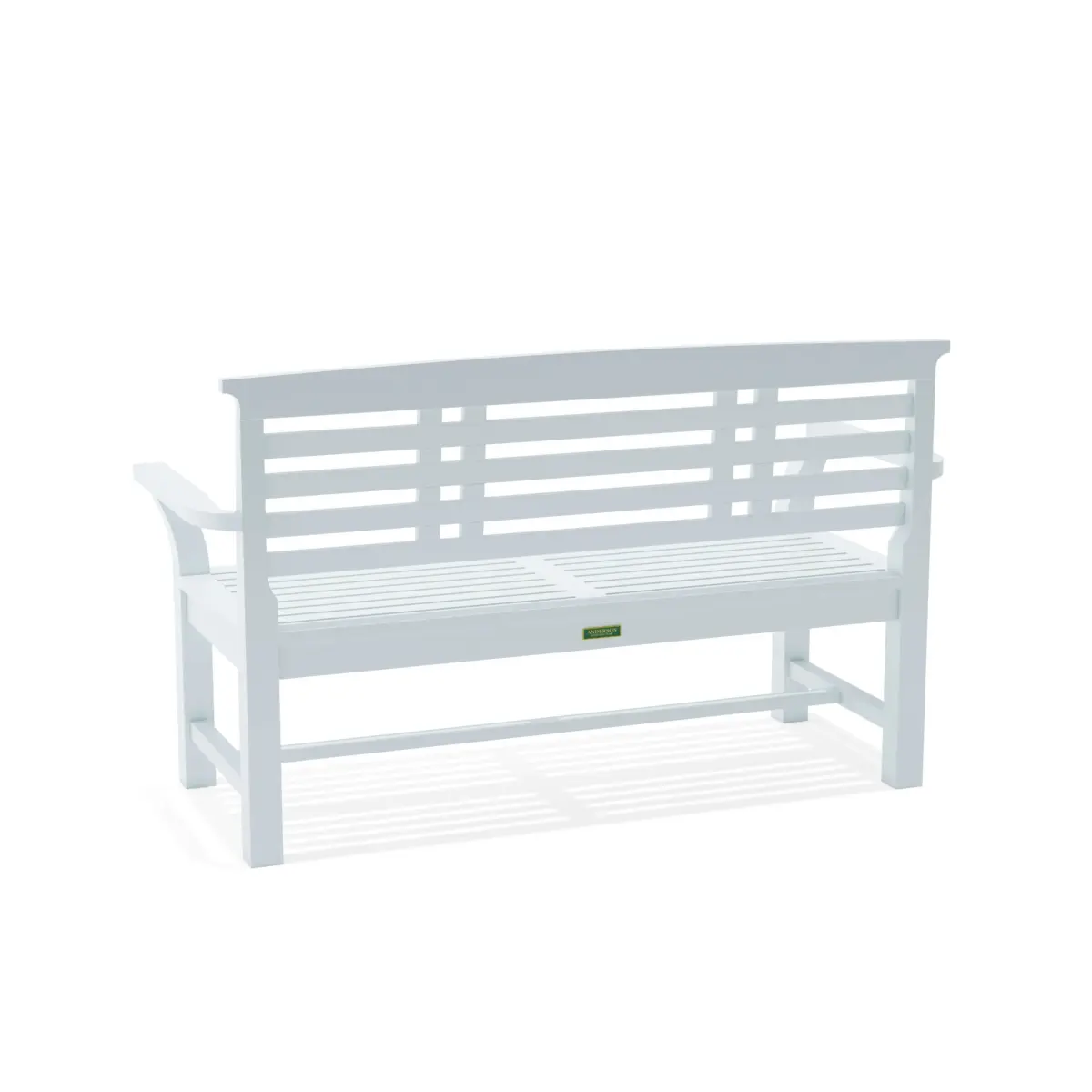 Anderson Teak - Sakura 2-Seater Teak Bench In White Finish - Image 3