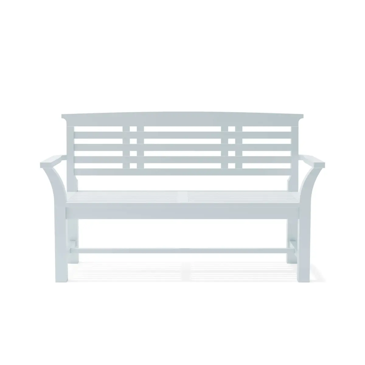 Anderson Teak - Sakura 2-Seater Teak Bench In White Finish - Image 4