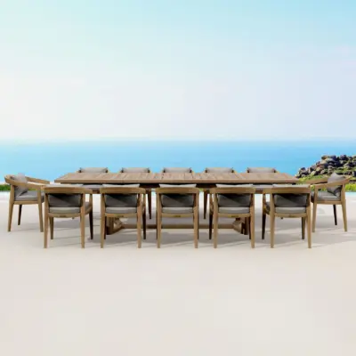 Anderson Teak - SET-367 13-pc Toscana Extension Dining Table Set