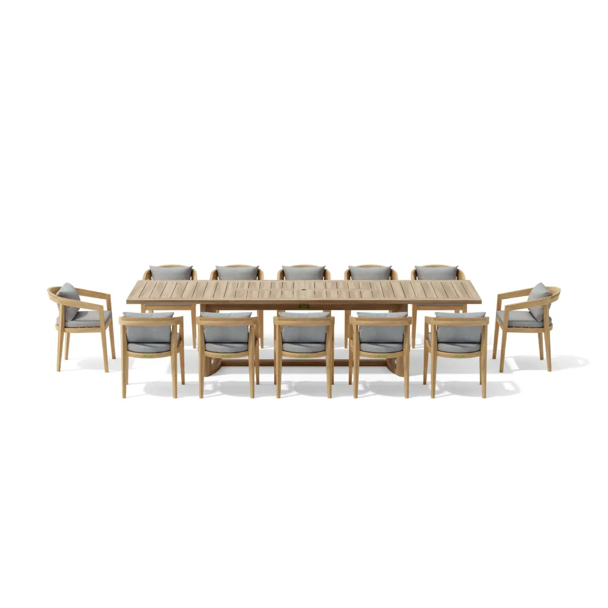 Anderson Teak - SET-367 13-pc Toscana Extension Dining Table Set - Image 3