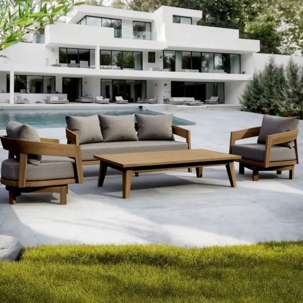 Anderson Teak - SET-370 Toscana 4-pc Deep Seating Swivel Set