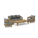 Anderson Teak - SET-370 Toscana 4-pc Deep Seating Swivel Set - Image 2