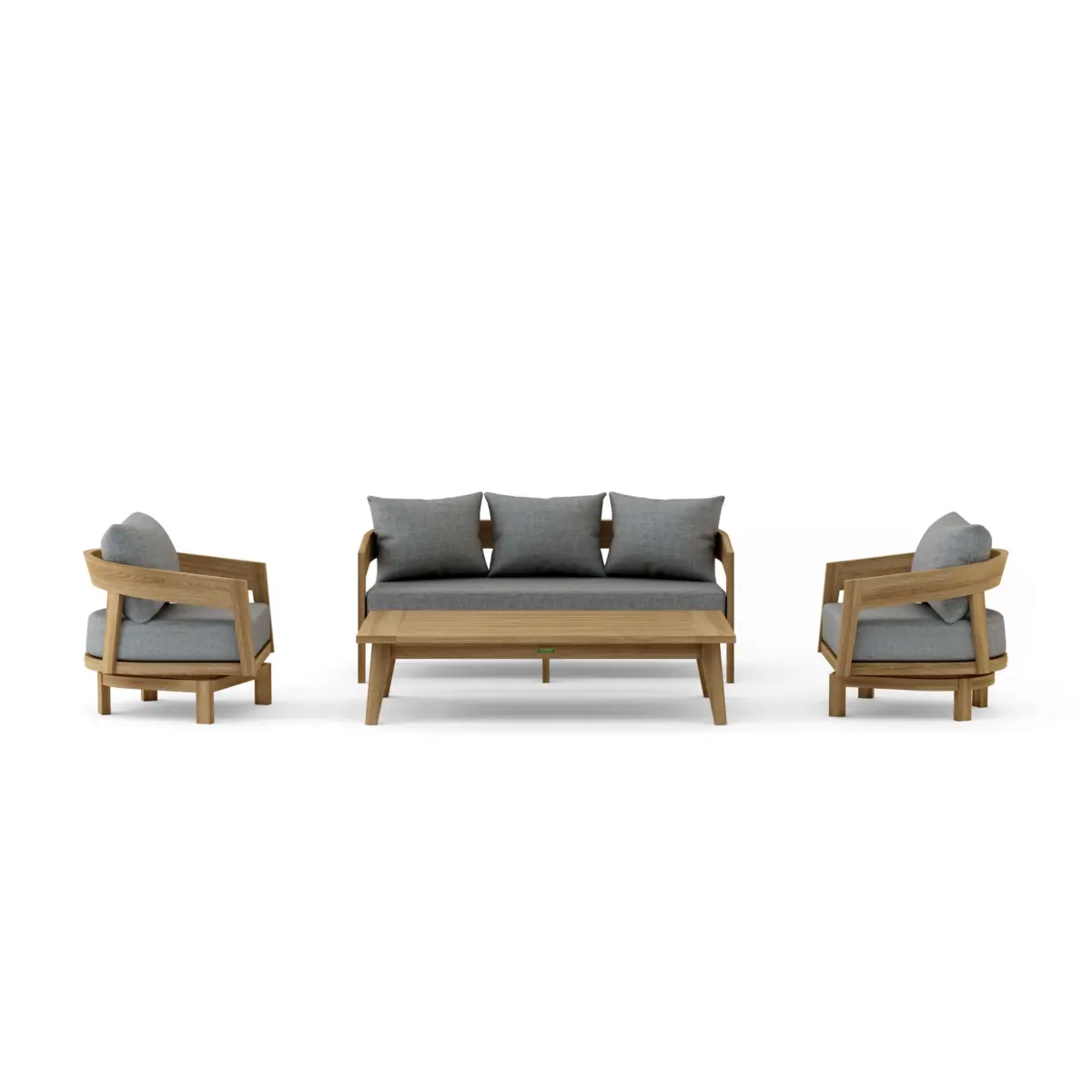 Anderson Teak - SET-370 Toscana 4-pc Deep Seating Swivel Set - Image 3