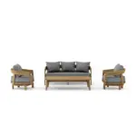 Anderson Teak - SET-370 Toscana 4-pc Deep Seating Swivel Set - Image 3